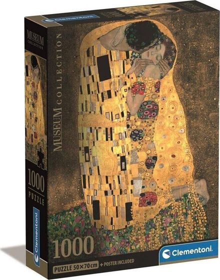 Clementoni CLE puzzle 1000 Compact Museum Il Bacio 39790