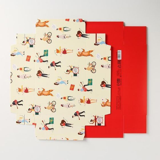 !09 Коробка складная (набор 3 штуки) «С Дэ Рэ», 21 × 15 × 7 см.