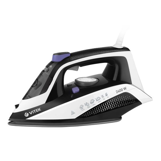 Утюг Vitek VT-8360 (MC) 2400Вт черный/белый