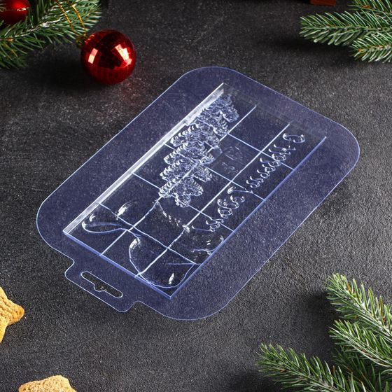 !09 Форма для шоколада и конфет «Кролик», размер готового изделия 17×8,5 см, цвет прозрачный