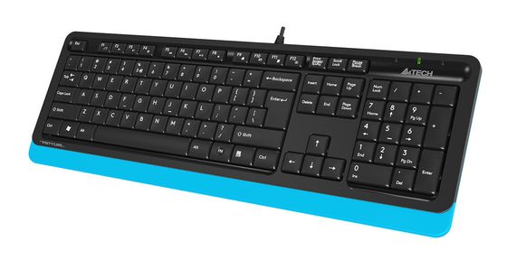 Клавиатура A4Tech Fstyler FK10 проводная черный/синий