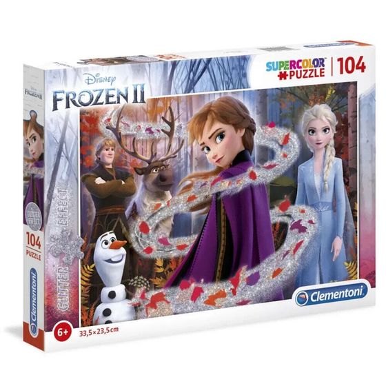 CLEMENTONI Disney Frozen II Glitter Effect 1 Puzzle 104 pieces