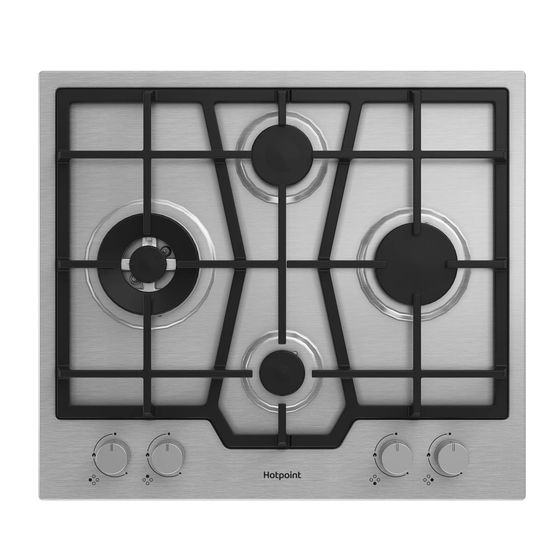 Газовая варочная панель Hotpoint HGMT 643 W IX нержавеющая сталь