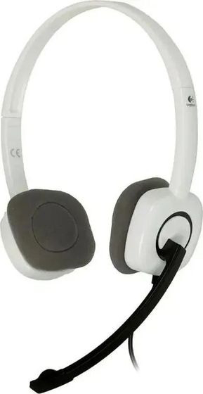 Гарнитура накладные Logitech H150 проводные белый/черный (981-000453)