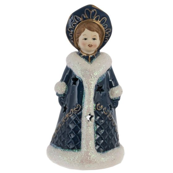 Подсвечник &quot;Снегурочка, L8,5 W7 H16,5 см, 2в.