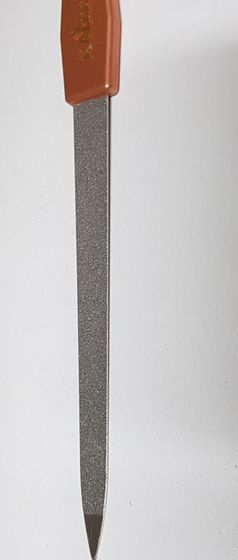 !09 Пилка алмазная(набор 2 штуки) 18 см. цвет ручки микс