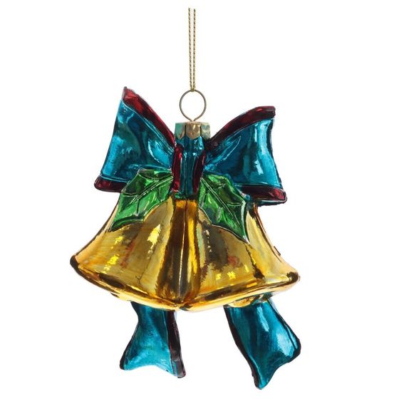 Украшение новогоднее &quot;Колокольчик&quot;, L9 W5,5 H11,5 см, 2в.