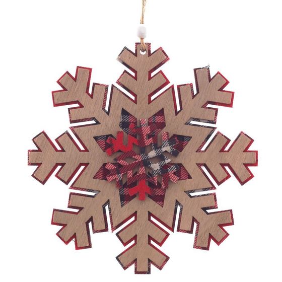 Украшение новогоднее &quot;Снежинка&quot;, L15 W0,5 H15 см, 3в.