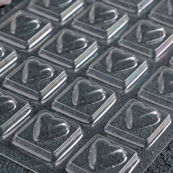 !09 Комплект из 2-х штук - Форма для шоколада и конфет «Любовь», 27×18 см, 24 ячейки