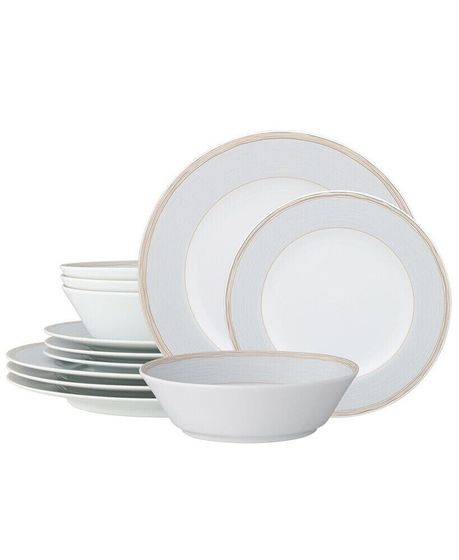 Linen Road 12 Piece Set, Service For 4