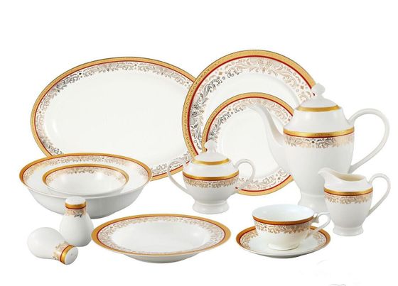 Romina 57-PC Dinnerware Set, Service for 8