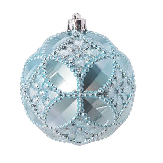 Набор из 2шт Украшение новогоднее Шар &quot;Готический орнамент&quot;, D10 см, L20 W10 H10 см