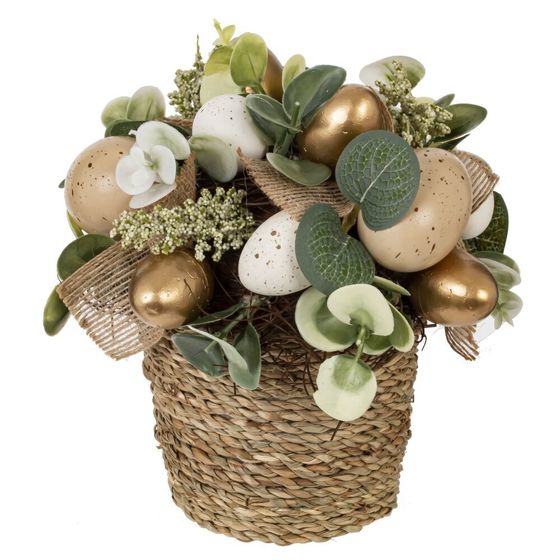 Цветочная композиция &quot;Пасхальная&quot;, L19 W17 H19 см