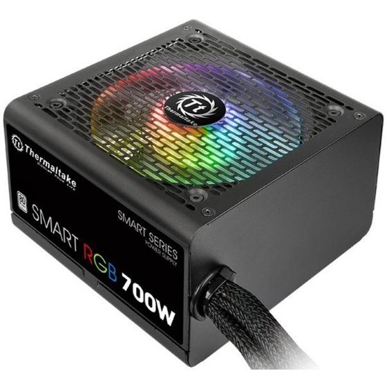 Блок питания Thermaltake ATX 700W Smart RGB 700 80+ APFC 120mm color LED 6xSATA RTL