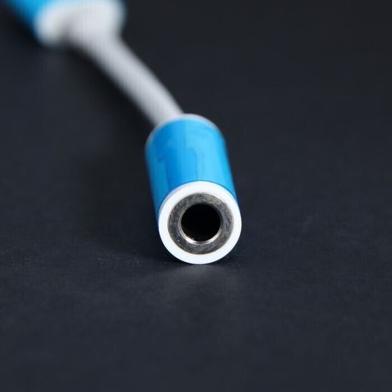 !09 Переходник LuazON, с Lightning на Jack 3.5, музыка + гарнитура, от iOS 10.3, белый