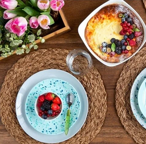 Тарелка десертная ВЕНЕЦИЯ ТЮРКУАЗ 19см