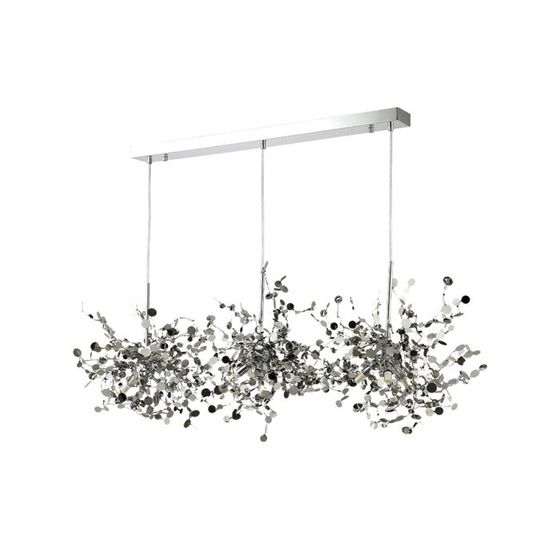 Светильник подвесной Crystal Lux, Garden 1861/209, G9, 9х8 Вт,120 см, цвет хром