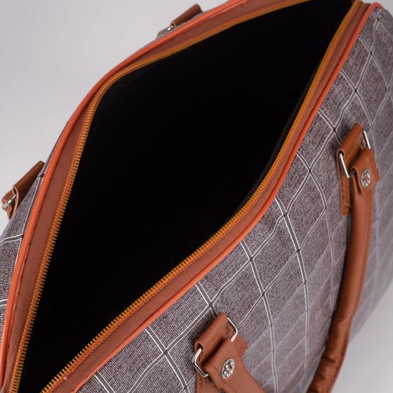 !09 Сумка дорожная на молнии, цвет тёмно-бежевый!