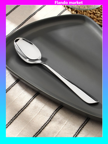 !09 Ложка столовая из нержавеющей стали Magistro «Эми», длина 20,5 см, цвет серебряный