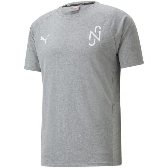 Мужская футболка спортивная серая с логотипом Puma Neymar Evostripe Tee Medium M 605604 05