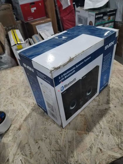 УЦЕНКА-Колонки 2.0 Sven SPS-615 черный 20Вт BT-(после ремонта, без гар талона)