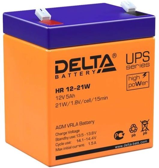 Батарея для ИБП Delta HR 12-21 W 12В 5Ач