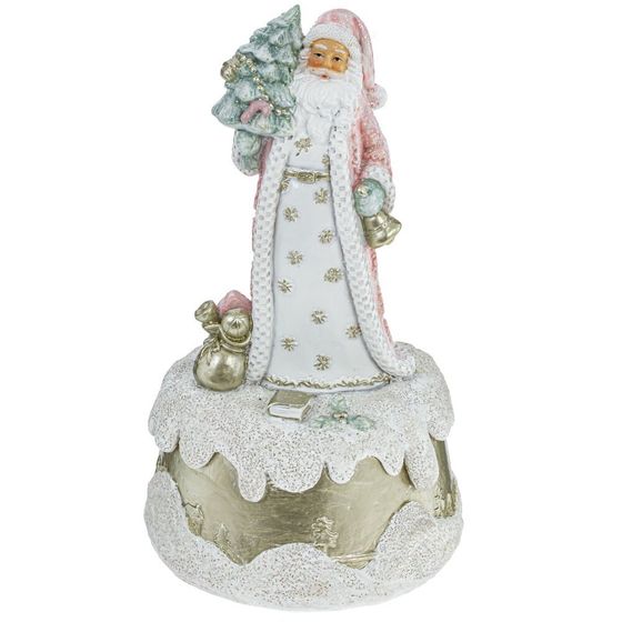 Фигурка декоративная с музыкой &quot;Дед Мороз&quot;, L10 W10 H18 см, 2в.