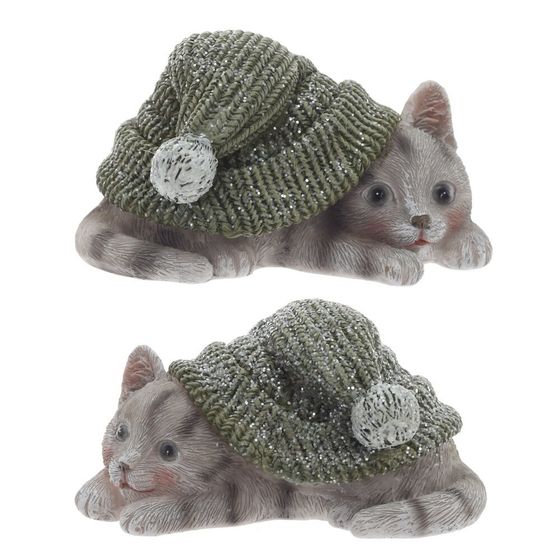 Фигурка декоративная &quot;Котенок&quot;, L10 W6,5 H5,5 см, 2в.