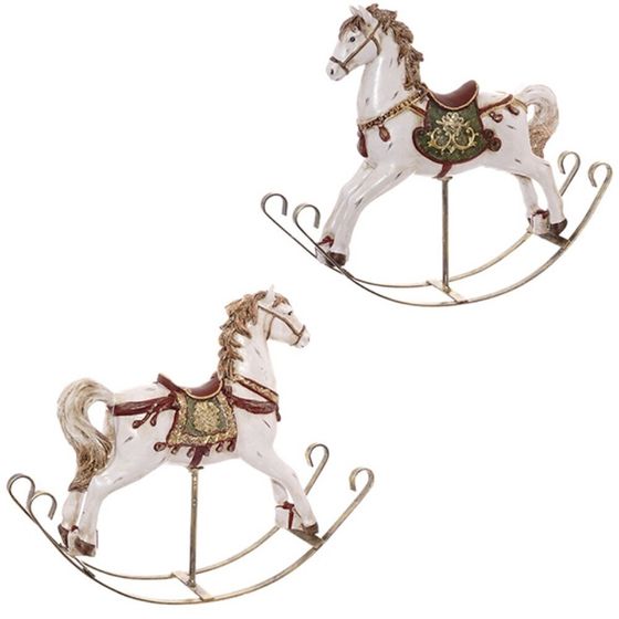 Фигурка декоративная &quot;Лошадка-качалка&quot;, L28 W6 H22 см, 2в.