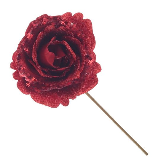 Цветок искусственный &quot;Роза&quot;, L11 W11 H27 см