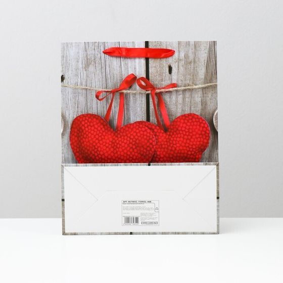 !09 Пакет (набор 4 штуки) подарочный ламинированный, 26 x 32 x 12 см.