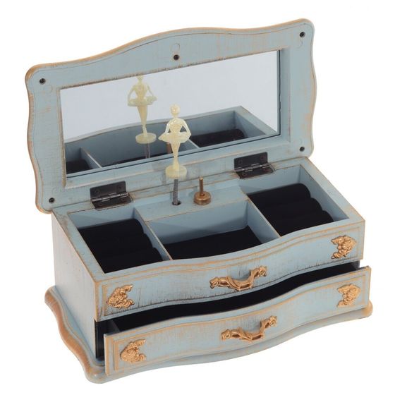 Шкатулка для украшений (музык.), Д21,5 Ш12 В9 см