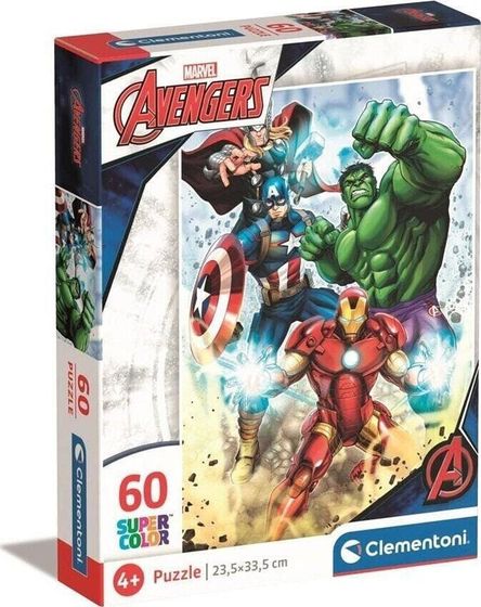 Clementoni CLE puzzle 60 SuperKolor Marvel Avengers 26193