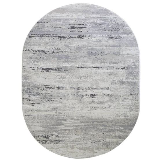 Ковёр овальный AMATIS, размер 150x300 см, дизайн grey/grey