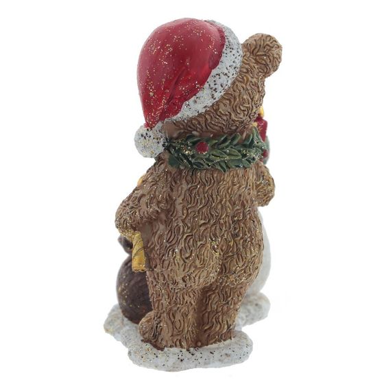 Фигурка декоративная &quot;Мишка и снеговик&quot;, L8 W5 H10 см