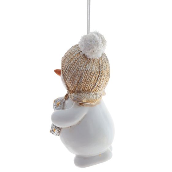 Изделие декоративное подвесное "Снеговик", L6 W4,5 H10 см, 2в.