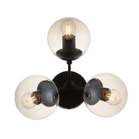 Бра St Luce. SL549.411.03. Stampo. 3х40 Вт, E27, 33х31 см, цвет чёрный