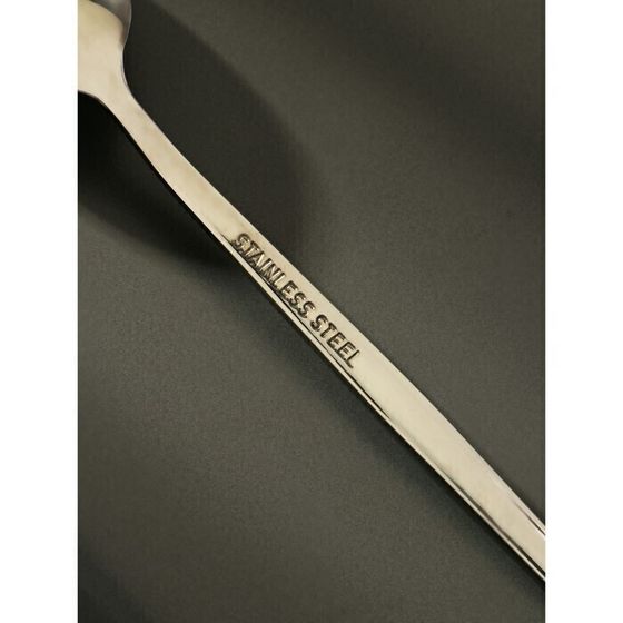 !09 Ложка чайная 2 штуки Magistro «Блинк», 14,5×3, на подвесе, цвет серебряный