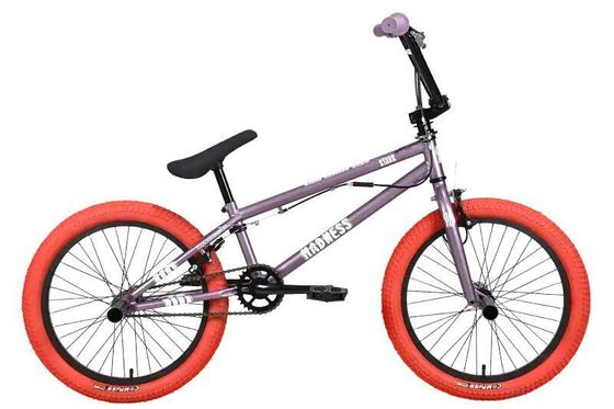 Велосипед Stark Madness BMX 2 20&quot; рама 9&quot; фиолетово-серый/перламутр/красный (HQ-0014367)