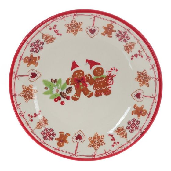 Чашка с блюдцем &quot;Пряничное настроение&quot;, 400 мл, L16 W16 H8,5 см