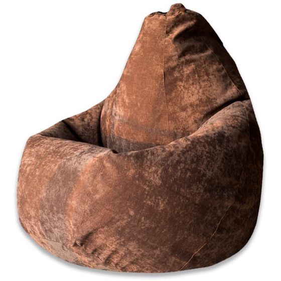 Кресло-мешок «Груша», микровельвет, размер 3XL, цвет коричневый