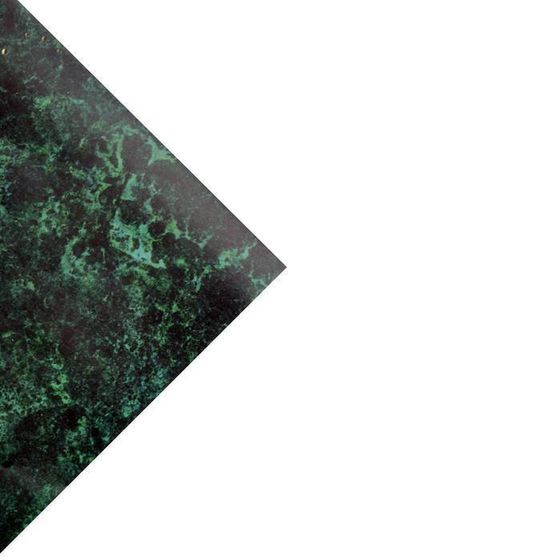 !09 Бумага упаковочная 2 листа глянцевая «Малахит», 70 × 100 см.