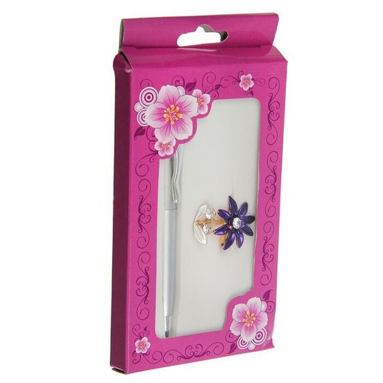 !Набор подарочный 2в1 (ручка, брошка) микс