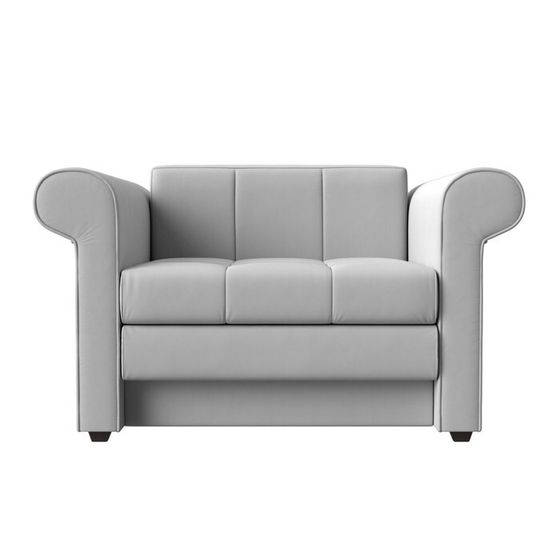 Кресло-кровать «Берли», механизм еврософа, экокожа, цвет белый