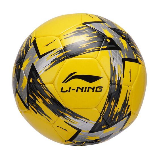 LiNing Size 4 5 Size Soccer PVC Machine Stitched Soccer Ball Unisex Yellow Black