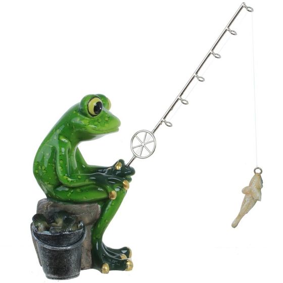 Фигурка декоративная &quot;Лягушка&quot;, Д16 Ш10 В15 см, 2в.
