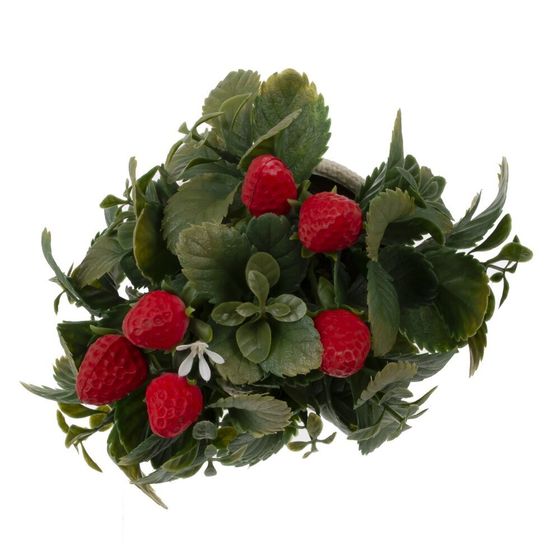 Цветочная композиция &quot;Земляника&quot;, L18 W13 H19 см