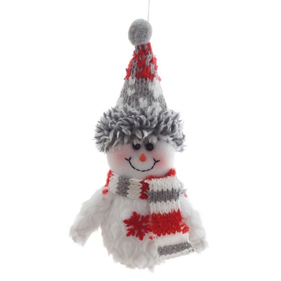 Снеговик подвесной, L11 W4 H15 см, 2в.