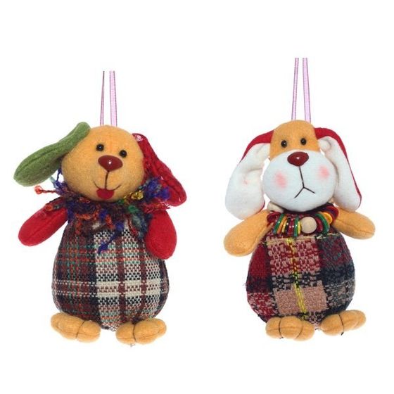 Новогоднее украшение «Собачка» L7 W5,5 H11,5 см, 6в.