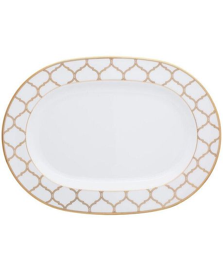 Eternal Palace Gold Oval Platter, 14&quot;